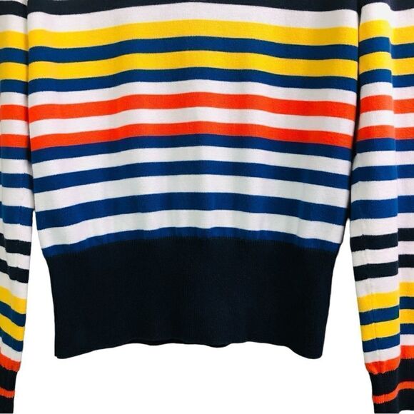 Y2K Tommy Hilfiger Stripped Mock Neck Sweater - Picture 6 of 12